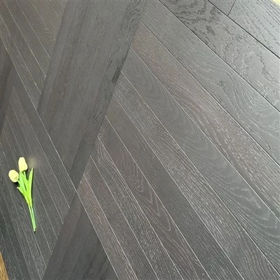 Oak Couleur foncée Herringbone Engineered Wood Flooring