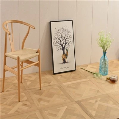 Oak Natural Color Parquet Ménéfice de parquet en bois